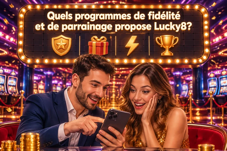 Quels programmes de fidélité et de parrainage propose Lucky8?