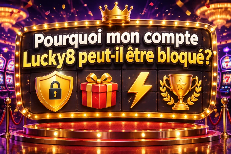 Pourquoi mon compte Lucky8 peut-il être bloqué?