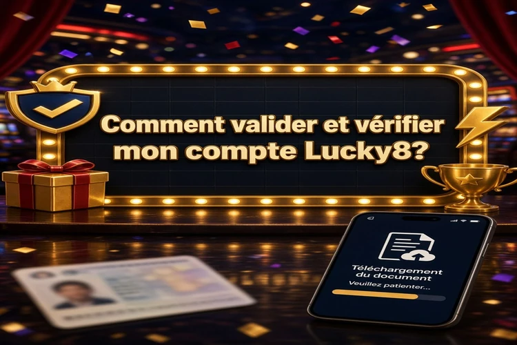 Comment valider et vérifier mon compte Lucky8?
