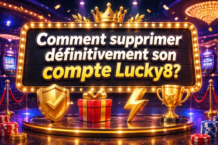 Comment supprimer définitivement son compte Lucky8?